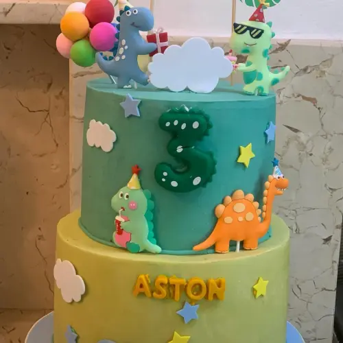 Cake Dos Pisos Ganache Blanco — imagen 2